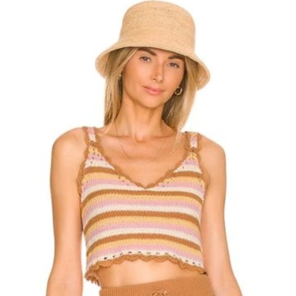 NWOT L*Space Turn The Tide Crochet Crop Top Size Medium